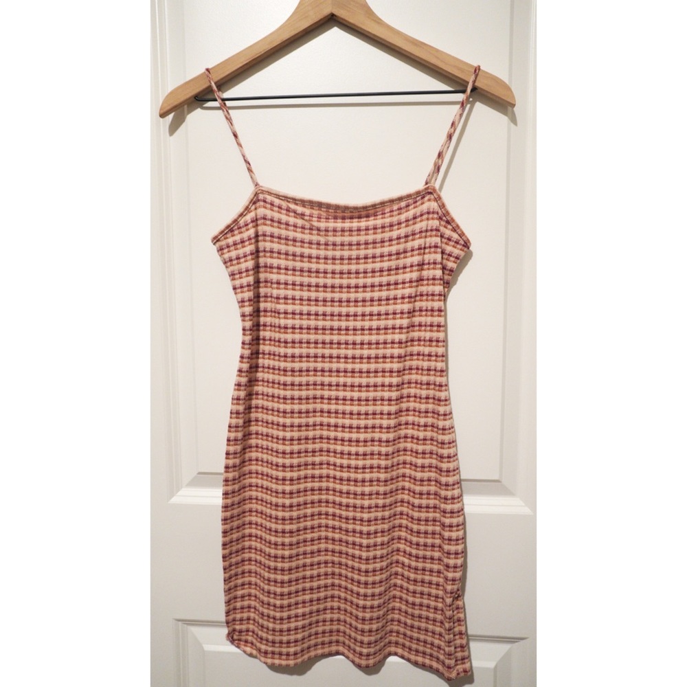 Plaid bodycon dress